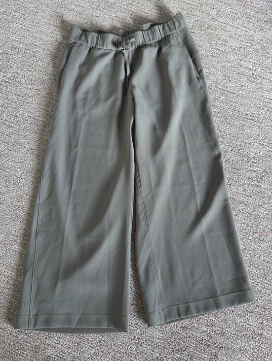 lululemon athletica Pants - lululemon On The Fly Wide-Leg Pants Grey Sage Size 6